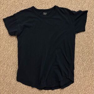 Madewell Whisper Cotton Navy Short Sleeve Tee